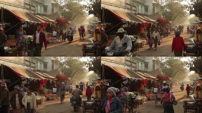 WS Street market / Prome, Pyay，缅甸