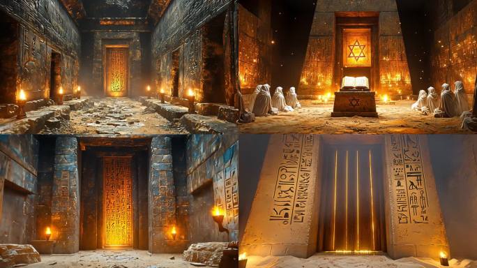 金字塔内部 壁画 抽象符号1