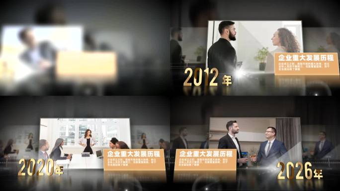 ED党政企业发展历程模板