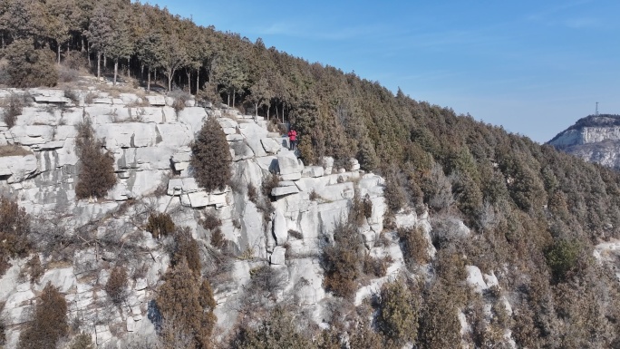 航拍济南佛慧山