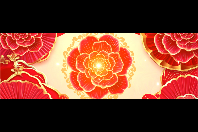 2025蛇年喜庆春节晚会宽屏背景循环v5