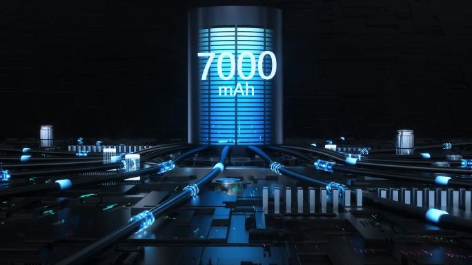 3D充电电池手机充电特效c4d+AE模板