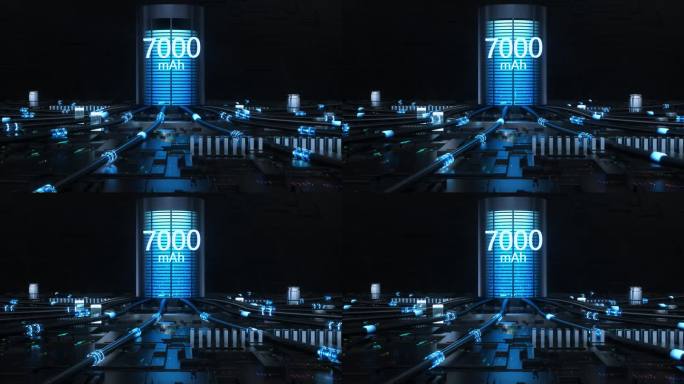 3D充电电池手机充电特效c4d+AE模板
