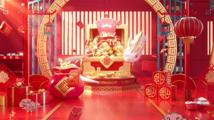【无插件】2025春节拜年蛇年片头