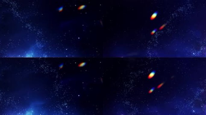 唯美大气璀璨星空粒子背景