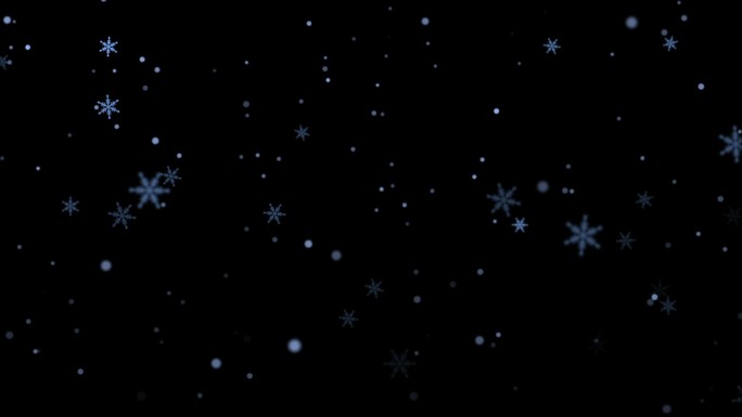 【通道素材/AE工程】童话风格雪花飘落