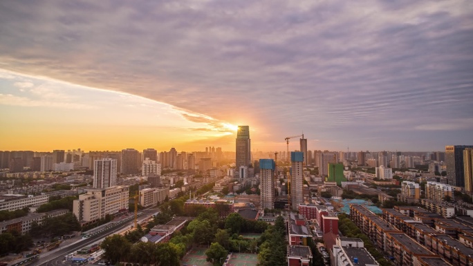 【阳光普照】郑州裕达国贸丁达尔光大景日出