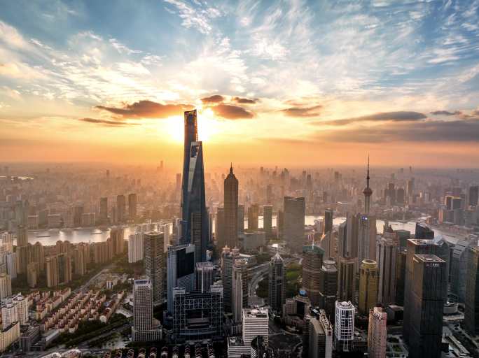 上海5K航拍延时地标建筑