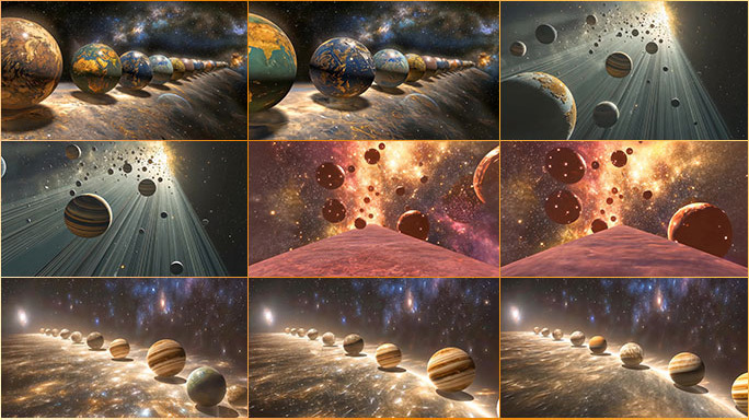 浩瀚星际璀璨星球 神秘星系宇宙奇观星际空