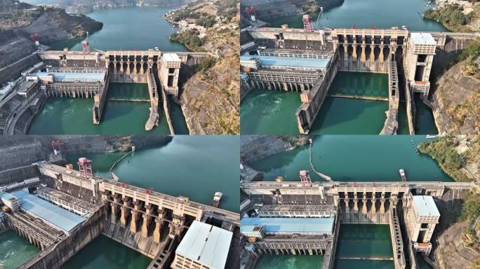 4K航拍大化岩滩水电站