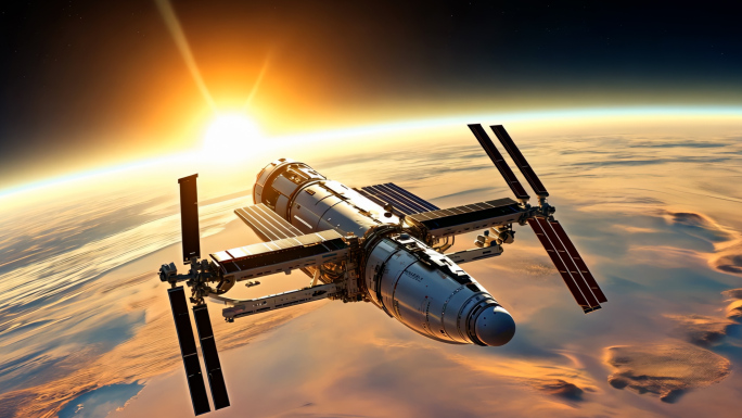 4K中国空间站卫星火箭发射月球合集