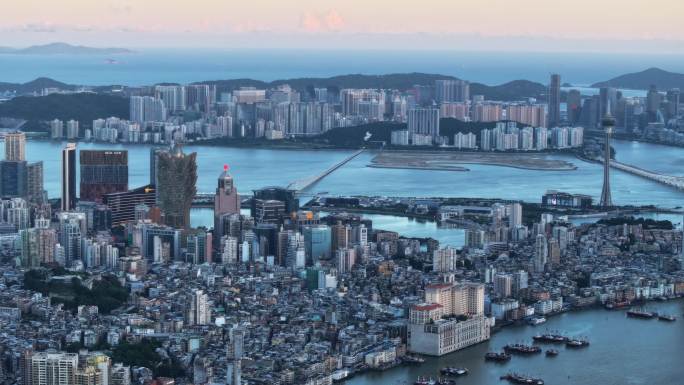 珠海 澳门 城市延时