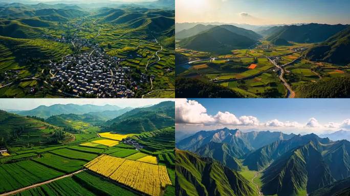 「有版权」航拍陕北高原合集4K