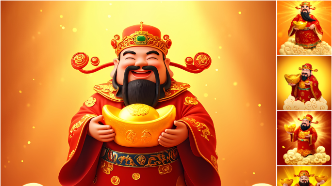2025 春节素材 财神 财神爷 财神到