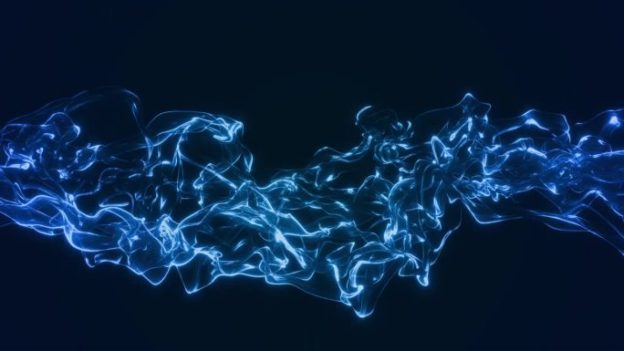 循环播放的抽象液体形状动画视频