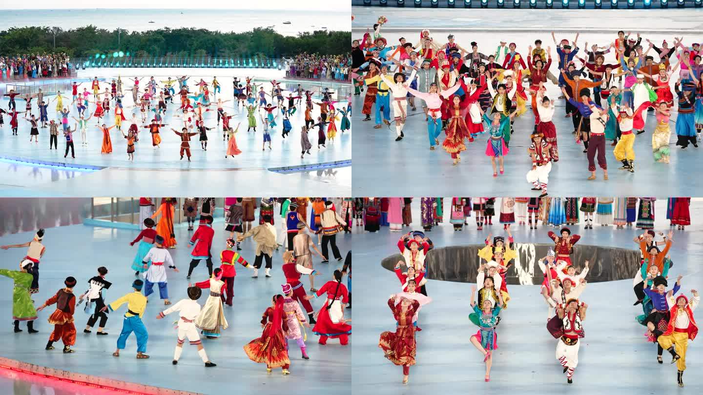 民族团结一家亲 民族共舞 石榴籽