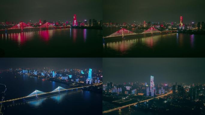 武汉江边夜景