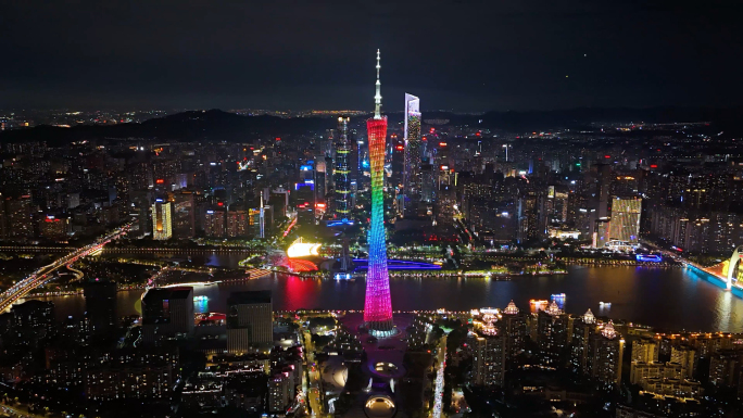 广州地标建筑延时