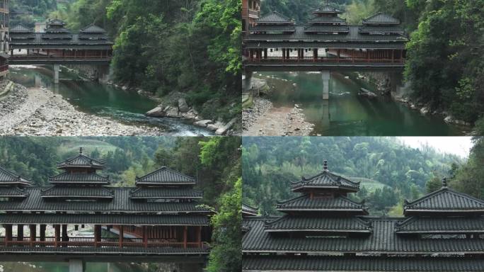 水上风雨桥风景