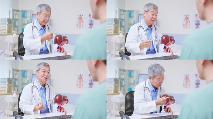 年轻患者咨询年长医生