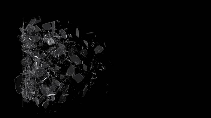 玻璃裂开破碎v05-2