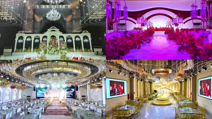 【4K】婚宴大厅  宴会厅 婚宴酒店