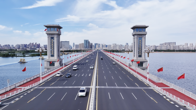 临沂北京路沂河大桥航拍
