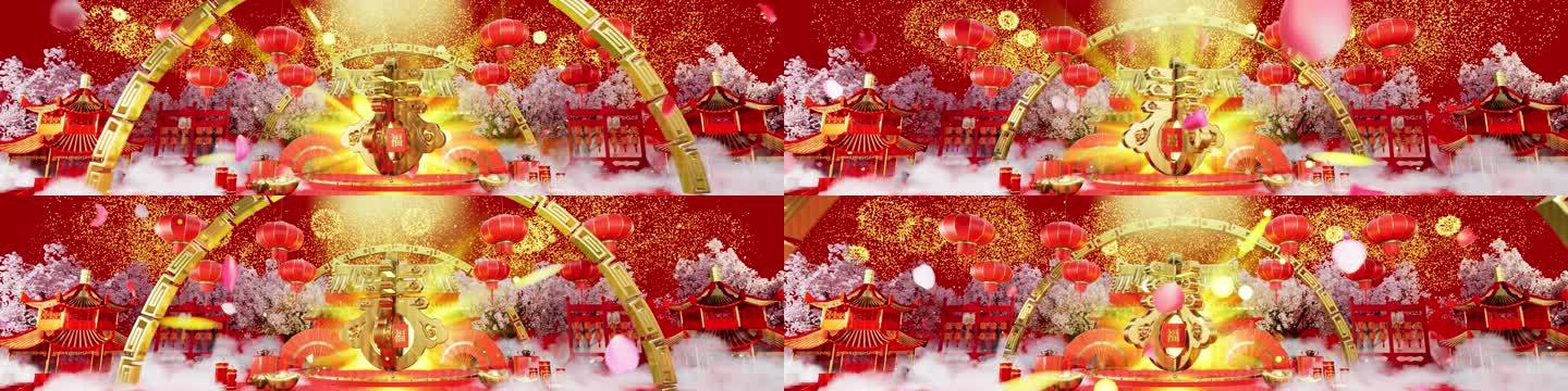 8K宽屏春节led拜年1