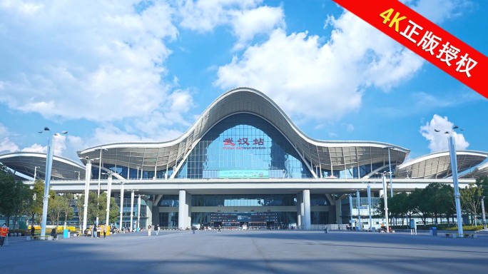 武汉地标武汉城市航拍延时合集