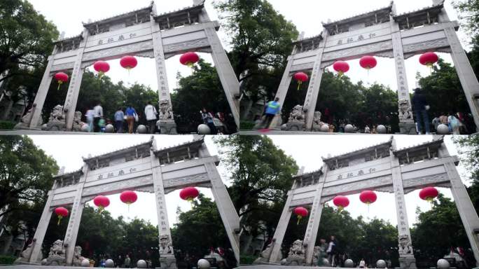 广州仁威祖庙牌坊延时