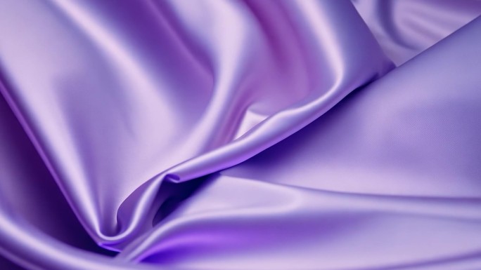 光滑的紫色丝绸飘动