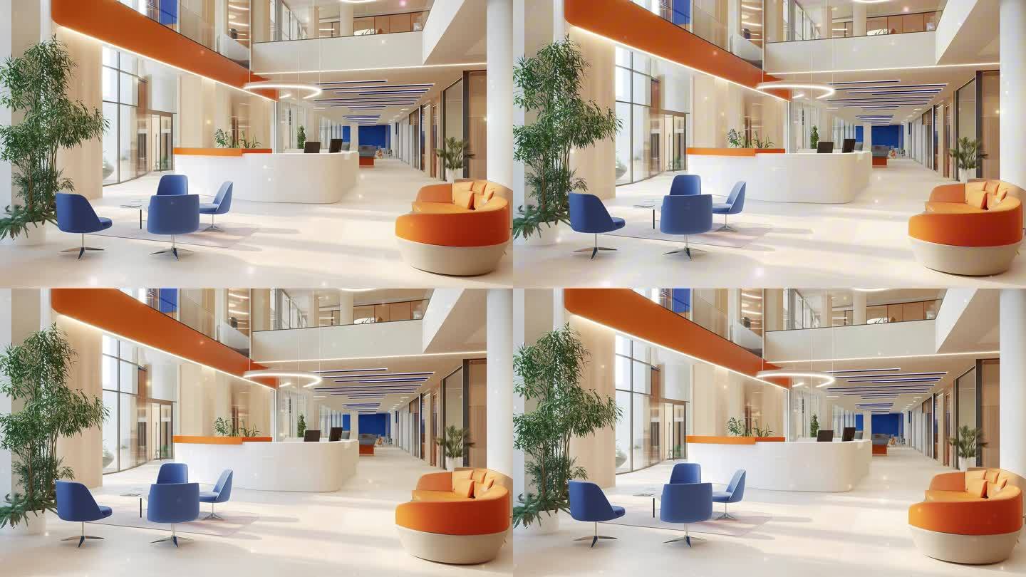 银行大厅——小品情景剧舞台剧背景