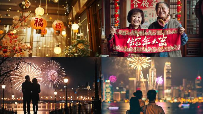 2025蛇年春节 片头 背景