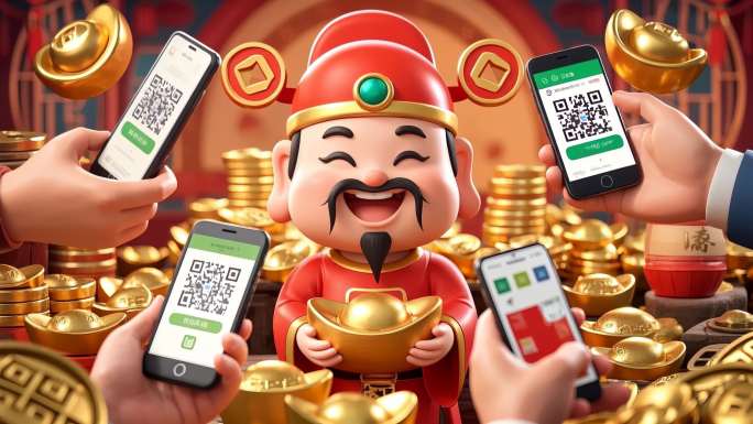 新年迎财神收款到账