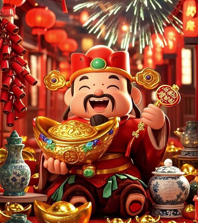 大年初五 财神爷发财迎财神