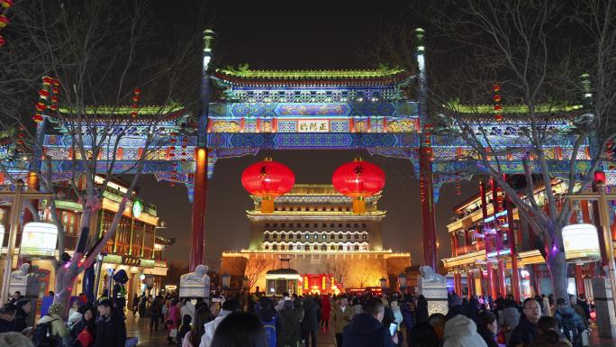 2025北京新年过年年味前门大栅栏