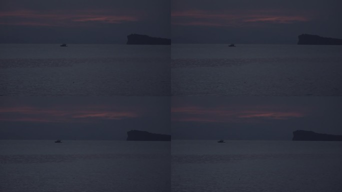 海上晚霞美景