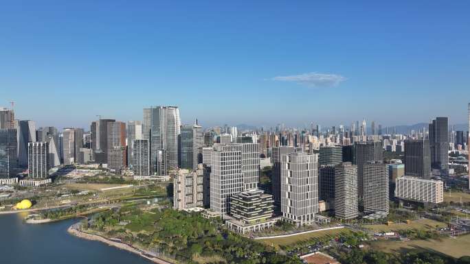 4K深圳前海嘉里中心航拍