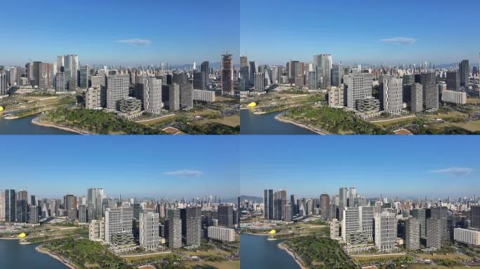 4K深圳前海嘉里中心航拍