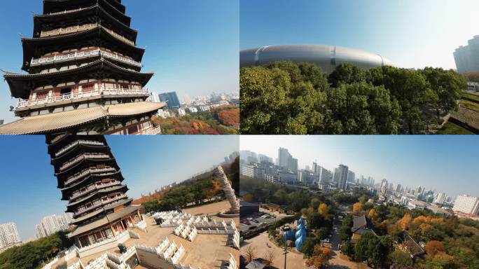 常州 穿越机 红梅公园 天宁宝塔 钟楼区