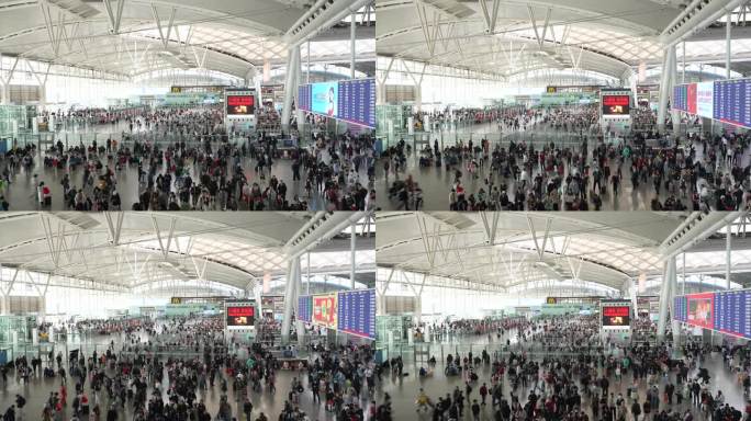 广州南站 节假日客流高峰期候车大厅延时