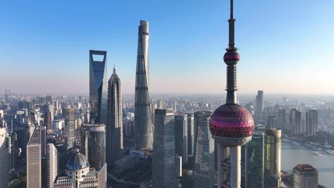 上海陆家嘴东方明珠建筑群