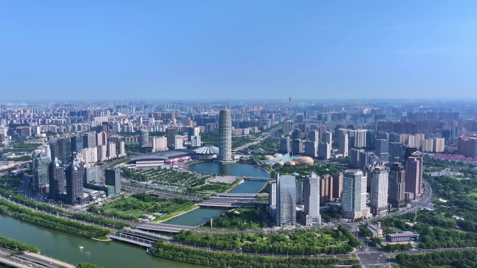 郑州城市建筑地标 北方城市 河南城市建设