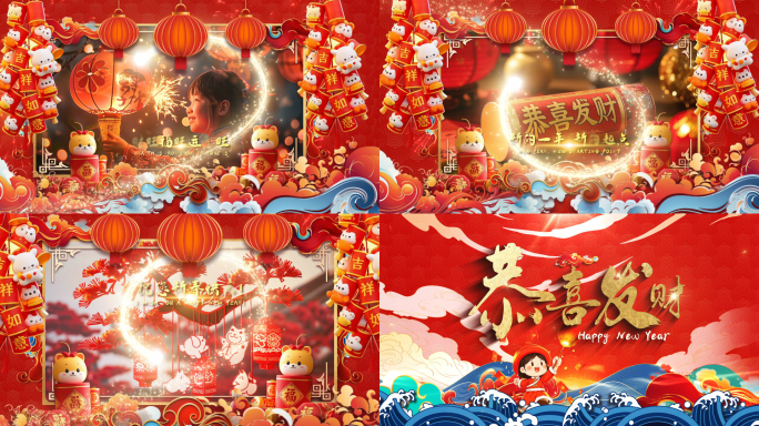 元宵节日片头 相册模板