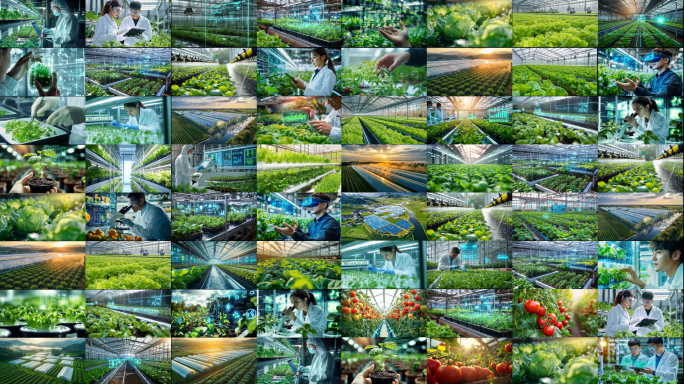 温室大棚智慧农业农业科研乡村振兴三农经济