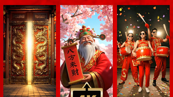 原创开工大吉微信朋友圈小视频