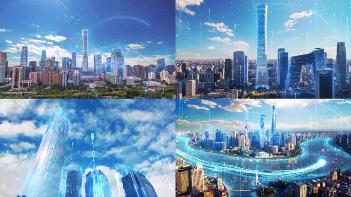 AE模板_大气北上广科技光线城市
