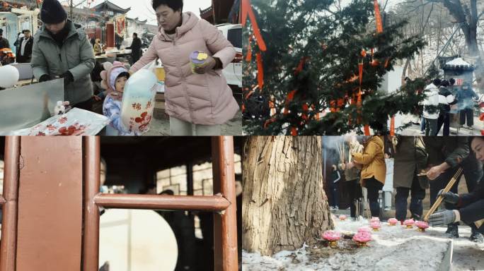 丹东大孤山“地拍”镜头（正月初五庙会）
