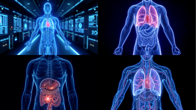 【原创】医学科技X光线人体结构