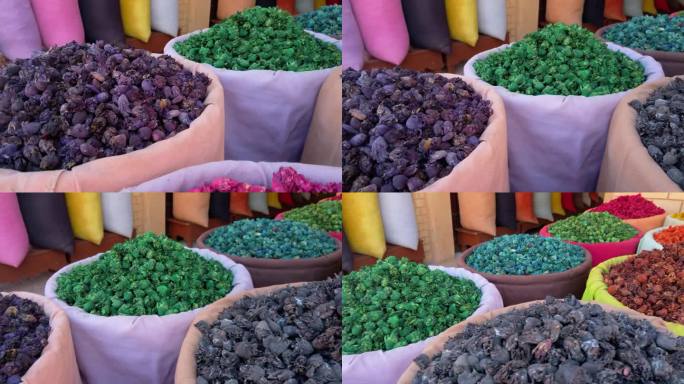 摩洛哥马拉喀什的热闹集市